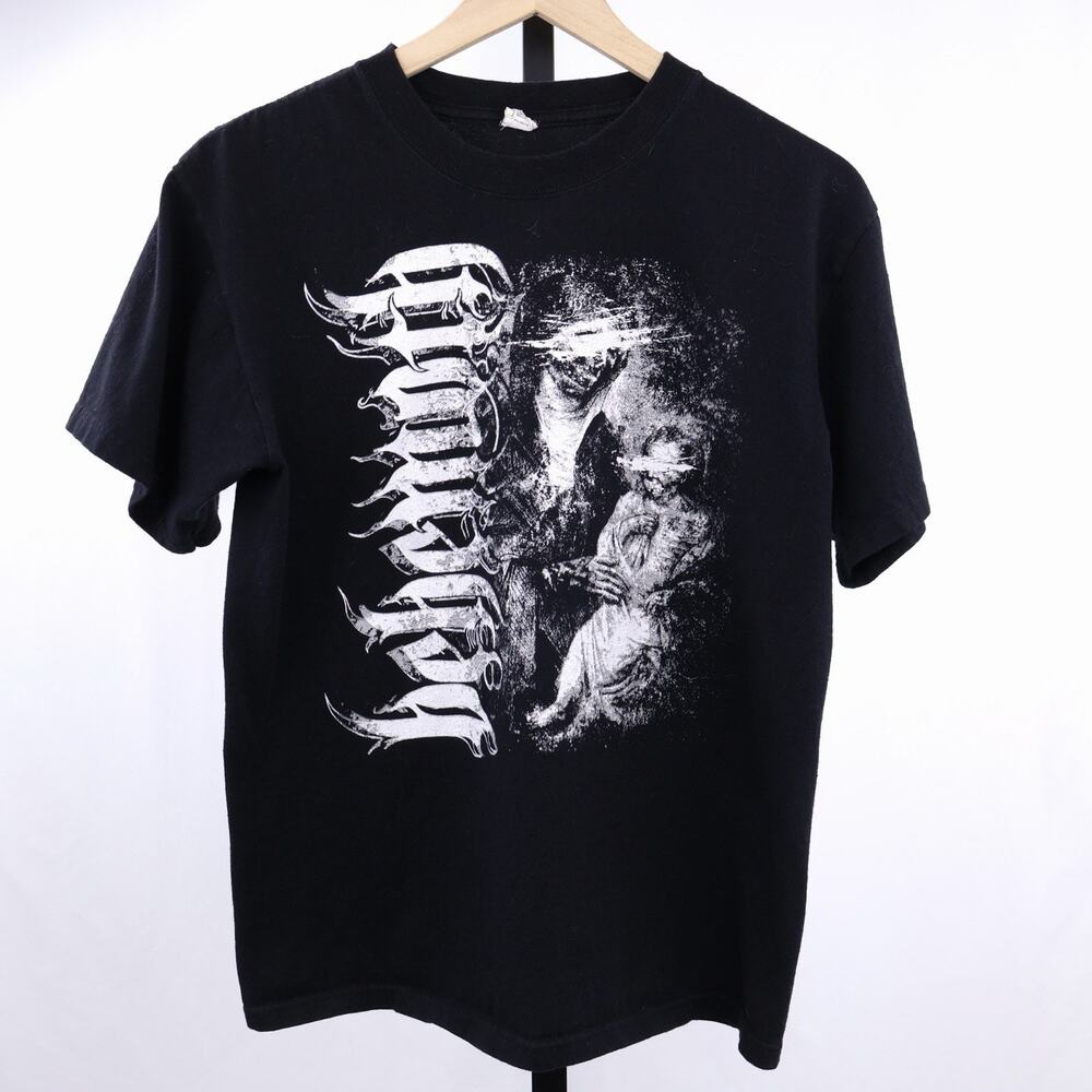 Behemoth Prometherion T Shirt Mens Medium Black Metal Anvil Tee Double Sided Y2K